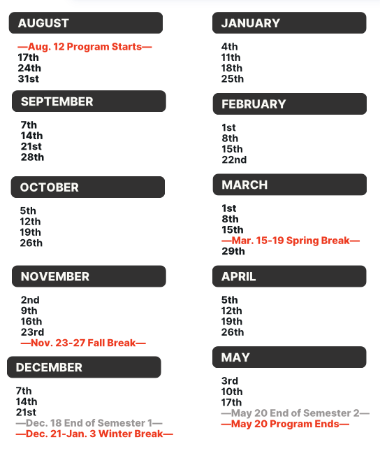 KS LL Dates