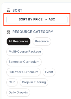 Sort By Price