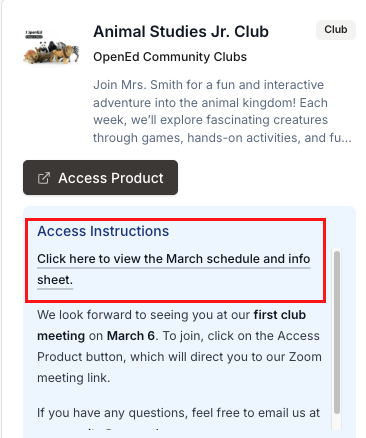 clubinstructions